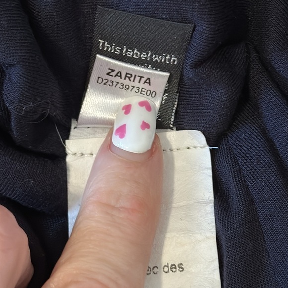 DIANE VON FURSTENBERG Zarita Dress Navy Blue Lace Sheath 3/4 Sleeve - Picture 12 of 13